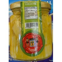 Queso Flor Valsequillo - Queso Troceado Curado en Aceite de Oliva Virgen Käsestückchen in Olivenöl eingelegt 225g brutto 125g netto Glas von Gran Canaria (Kühlware)