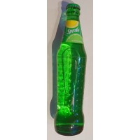 Sprite - Fresh Bajo en azucar Zitronen-Limonade kalorienreduziert Konturflasche Kronkorken Glasflasche 350ml produziert auf Teneriffa (Tacoronte)