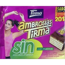 Tirma - Ambrosias Tradicional Chocolate sin Azucar zuckerfrei 21 Stück 451g produziert auf Gran Canaria