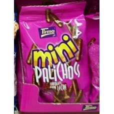 Tirma - Mini Palichocs Keksstangen mit Vollmilch-Schokolade 125g produziert auf Gran Canaria