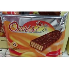 Tirma - Oasis Ambrosias Chocolate Barquillos Waffelgebäck 4x 21,5g Riegel 86g produziert auf Gran Canaria