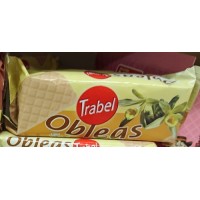 Trabel - Obleas Rellenas Sabor a Vainilla Vanille-Waffeln 90g produziert auf Gran Canaria