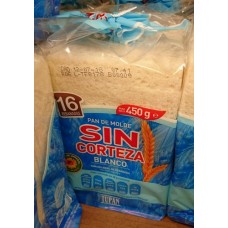 Tupan - Pan de Molde Blanco Sin Corteza Toastbrot ohne Rand 16 Scheiben 450g produziert auf Gran Canaria