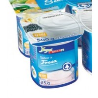 Yugui - Spar Yogur Sabor a Fresa Erdbeer 125g Becher produziert auf Teneriffa (Kühlware)