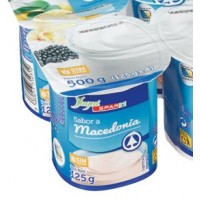 Yugui - Spar Yogur Sabor a Macedonia Mehrfrucht 125g Becher produziert auf Teneriffa (Kühlware)