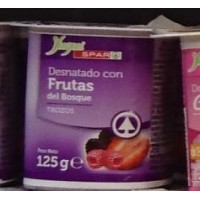 Yugui - Spar Yogur desnatado con Frutas del Bosque Waldfrüchte 125g Becher produziert auf Teneriffa (Kühlware)