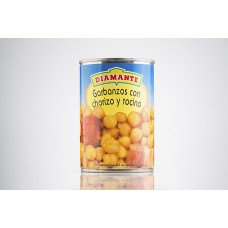 Diamante - Garbanzos con Chorizo y tocino Konservendose 400g von Gran Canaria